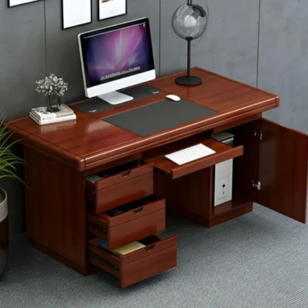 1.4m Executive Office Desk – Compact Workstation with Lockable Drawers | KSh 22,500
