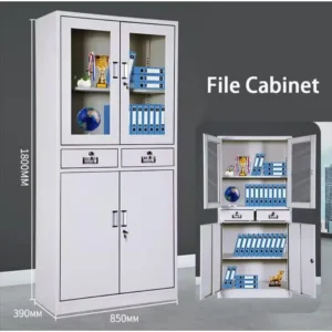 Steel Filing Cabinet – 4-Drawer Lockable Office Storage Unit