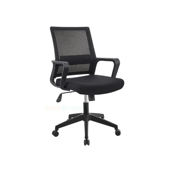 Ergonomic Mid-Back Office Chair With Breathable Mesh Back